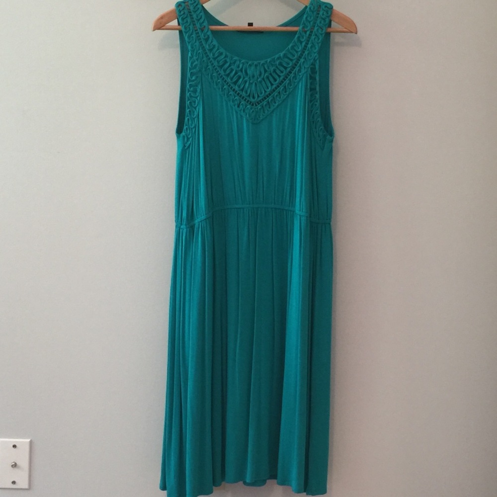 🌎🌎🌎 Cable & Gauge knit dress w/ detail EUC L